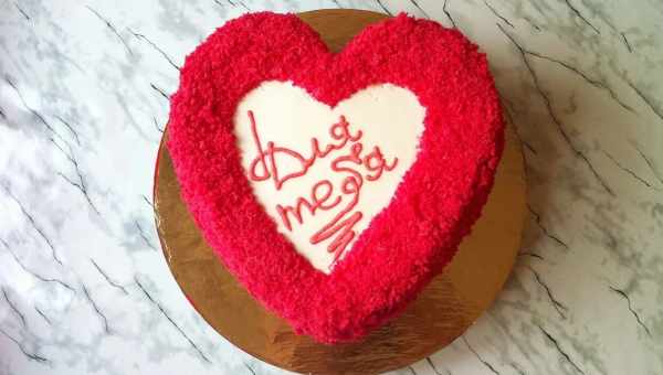 Торт "Рыжее сердце"